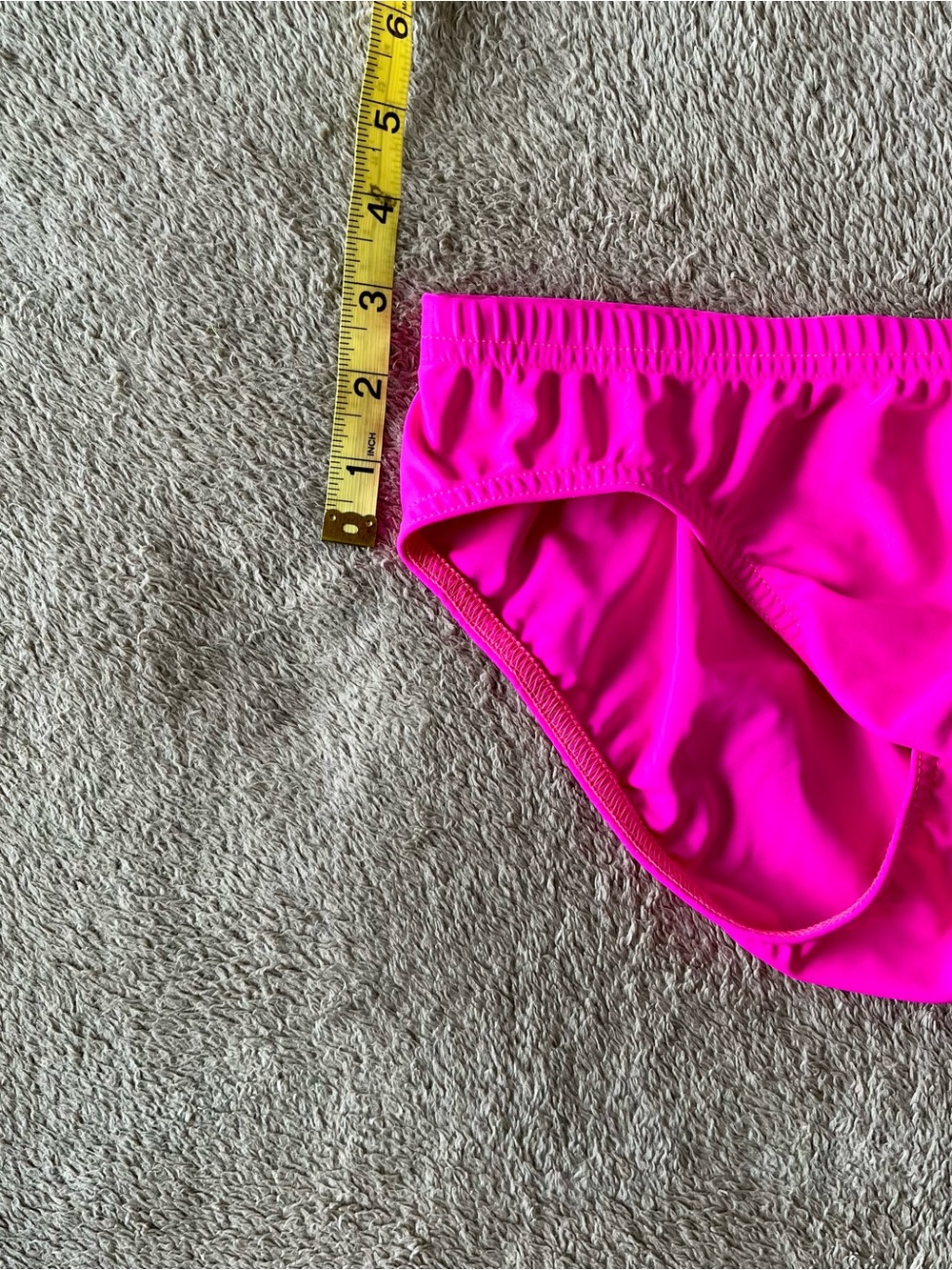 Men’s N2N Hot Pink Swim Brief with Pouch, Medium, New - Picture 6 of 6